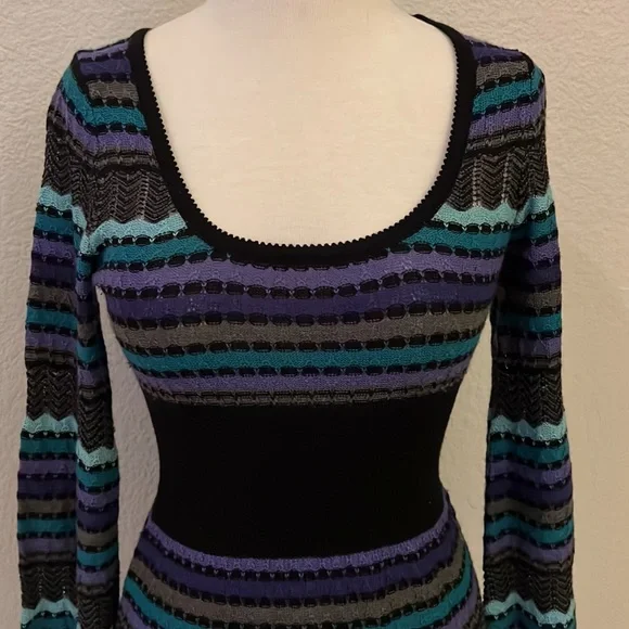 Free People Long Sleeve Scoop Neck Sweater Dress - Picture 2 of 5